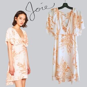 JOIE NEW Romantic ADALDA Island Sunset Floral Empire Waist Dress 4